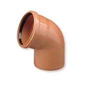 Kanalizace - kanalizační koleno s hrdlem KGB  pr. 110mm úhel 45 stupňů